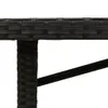 Möbel Gartentisch mit Glasplatte Schwarz 190x80x75 cm Poly Produktbild-Vorschau 8