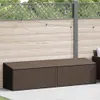 vidaXL Garten-Auflagenbox Braun 220x50x58 cm Poly Rattan Produktbild-Vorschau 1