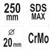 Yato YT-47195, 250 mm, 2 cm, 1 unidad Vista previa de la imagen del producto 2