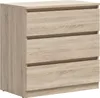 Kommode Edwin mit 3 Schubladen, Holzoptik, 75cm Produktbild-Vorschau 1