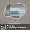 Miroir Salle de Bain LED en Forme de Nuage, Anti-Buée, 3 Voir les images du produit 5