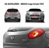 Naklejka Fiat 3D logo części zamiennej czarna do Bravo 2 Podgląd zdjęcia produktu 5