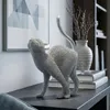Figura decorativa de gato, estructura de resina, 17,5x9x26 Vista previa de la imagen del producto 8
