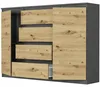 Komoda 140 cm zásuvky dveře skříňka FRAMIRE R-140-S4 Náhled obrázku produktu 6