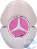 A close-up product shot of a pink Mercedes Benz perfume bottle. Produktbild-Vorschau