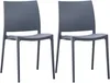 CLP 2er Set Gartenstühl Meton mit Lehne stapelbar Produktbild-Vorschau 1