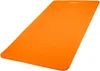 An orange yoga mat is shown from a diagonal angle against a white background. Podgląd zdjęcia produktu