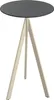 Infinity Tripod Stehtisch Sand frame + Schwarz HPL Ø70 cm Produktbild-Vorschau 1