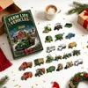 Adventní kalendář s zemědělskými vozidly pro Vánoce Náhled obrázku produktu 3