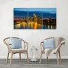 Triptychon auf leinwand blau städte & architektur 60x40 cm Produktbild-Vorschau 2