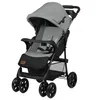 A studio product shot of a gray and black baby stroller against a white background. Podgląd zdjęcia produktu