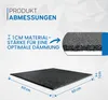 kör4u Premium Antivibrationsmatte 60x60x1cm, zuschneidbar, Produktbild-Vorschau 11
