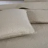 BEige Bettüberwurf Sofa Steppdecke PLED 200x220 TRIO Produktbild-Vorschau 3