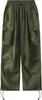 ASKSA Pantalon Cargo Femme Baggy Jambe Large Y2K Track Voir les images du produit 5