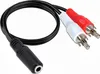 B41 3,5 mm Klinke auf 2 Cinch Kabel 30cm 3.5mm Klinke Produktbild-Vorschau 1