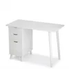 Bureau d'ordinateur blanc avec tiroirs, bureau d'école, Voir les images du produit 1