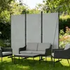 FIVMEN Paravent Outdoor wetterfest mit Heringen und Produktbild-Vorschau 1