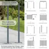 MinteChill WPC Gartenzaun, Sichtschutzzaun Komplettset Produktbild-Vorschau 4