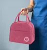 Torba termiczna śniadaniowa izolacyjna na lunch różowa Podgląd zdjęcia produktu 3