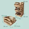 Relaxdays, juego de 3 cajas apilables, cajas de Vista previa de la imagen del producto 4