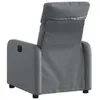 Relaxsessel Grau Kunstleder 66 x 89,5 x 95,5 cm (B x T x H) Produktbild-Vorschau 3