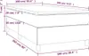 vidaXL Postel Boxspring s matrací Dark Grey 100x200 cm Náhled obrázku produktu 7