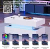 MODFU Table Basse Relevable Hydraulique avec Eclairage LED Voir les images du produit 7