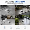 Edelstahl Bodenablauf 10x10 cm Schwarz mit Produktbild-Vorschau 9