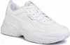 A white Puma sneaker is shown from a side angle against a white background. Voir les images du produit