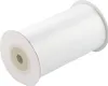 100mm breites, 10m langes, einseitig glänzendes weißes Satinband auf Rolle. Perfekt für Bastelprojekte und Geschenkverpackungen Produktbild-Vorschau