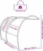 vidaXL Telo impermeabile ad arco con tetto 260 x 200 x 260 Anteprima dell’immagine prodotto 8
