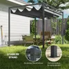 Pergola ca. 3x2m Garten Pavillon Terrassendachung Metall Produktbild-Vorschau 7