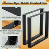 2er Set Tischgestell 80x72 cm Tischbeine Tischkufen schwarz Produktbild-Vorschau 11