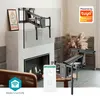 A living room with a fireplace and a TV wall mount. Podgląd zdjęcia produktu