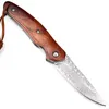 Paxton Damast Outdoor Klappmesser - Ergonomischer Griff aus Produktbild-Vorschau 4