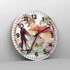 Wanduhr - Rund - Glasuhr - Liebe Palmen Ansicht Sommer - Produktbild-Vorschau 4