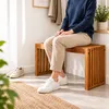 Relaxdays, banco, madera de acacia aceitada, dimensiones: Vista previa de la imagen del producto 5