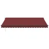 vidaXL Markise Automatisch mit LED Weinrot 450x350 cm Produktbild-Vorschau 4