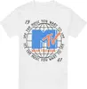 MTV - Tričko "1981" pre mužov TV6304 (S) (Biela) Náhľad obrázku produktu 1