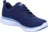 A single blue Skechers women's sneaker is shown against a white background. Voir les images du produit