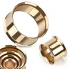 Flesh Tunnel Plug Edelstahl Ohr Piercing Ohrstecker Double Produktbild-Vorschau 2