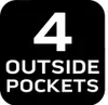 A black square with white text and a large white number 4. Náhľad obrázku produktu