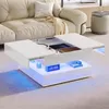 Stolik kawowy UnboxG 78×78×43 cm biały, kwadratowy stolik z Podgląd zdjęcia produktu 13