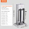 VEVOR ručná plnička klobás, vertikálny stroj na klobásy s Náhľad obrázku produktu 7