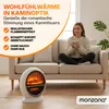 MONZANA® Heizlüfter Kamin Optik Elektrokamin 1500W LED Produktbild-Vorschau 2