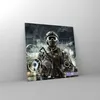 Bilder auf glas - Soldat Gewehr - 50x50cm - Glasbilder - Produktbild-Vorschau 4