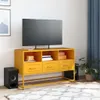 vidaXL TV skrinka horčicovo žltá 100,5x39x60,5 cm oceľ Náhľad obrázku produktu 3