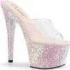 ADORE-701LG Damen Slipper von Pleaser, Transparent Weiß , Produktbild-Vorschau 1