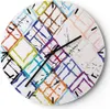 Wanduhr - Rund - Glasuhr - Abstraktion modern - 30x30cm - Produktbild-Vorschau 1