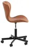 Bürostuhl Bali Kunstleder braun 54x87x54 cm Produktbild-Vorschau 3